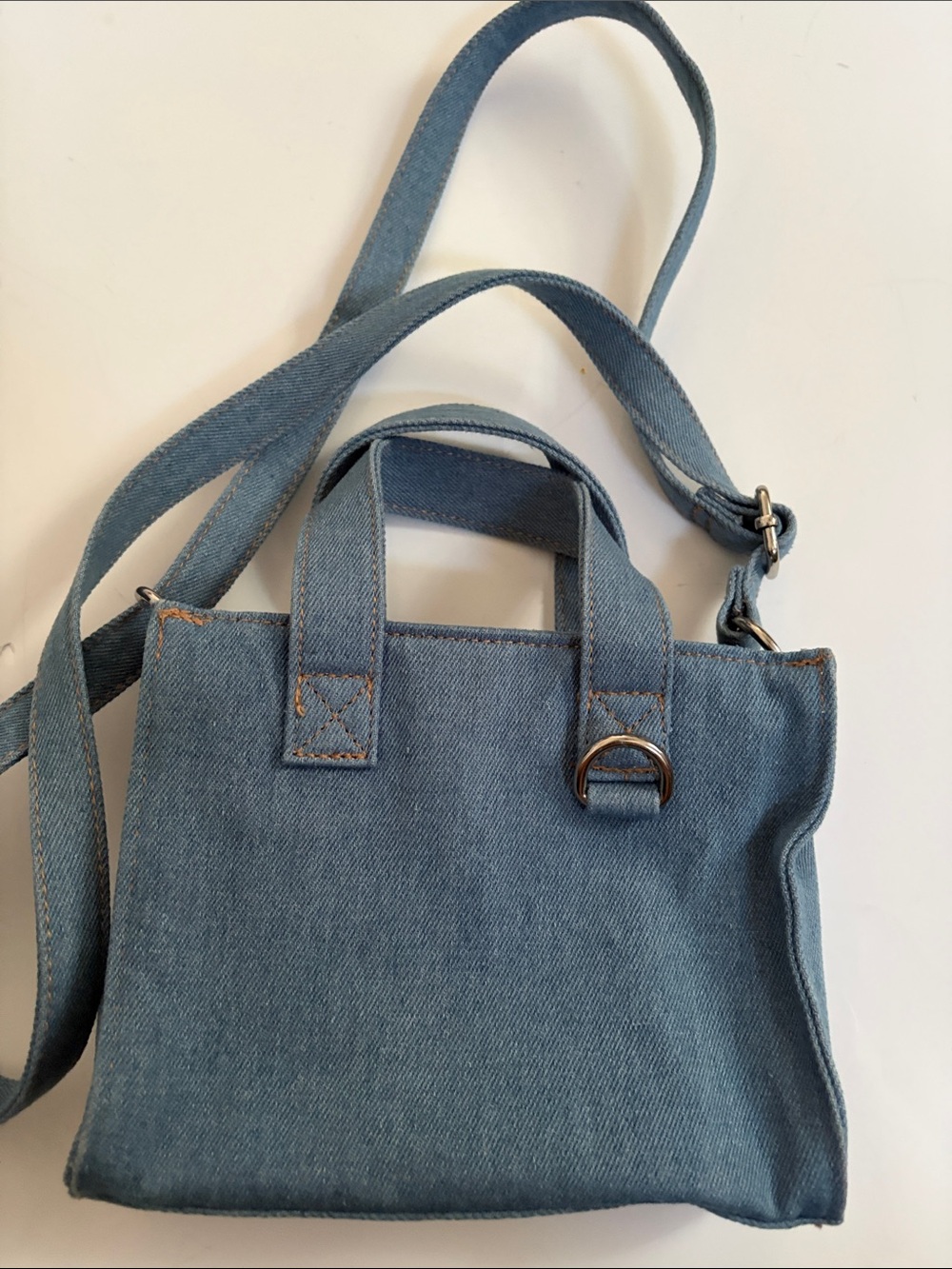 wild fable Denim Mini Tote Crossbody - Blue